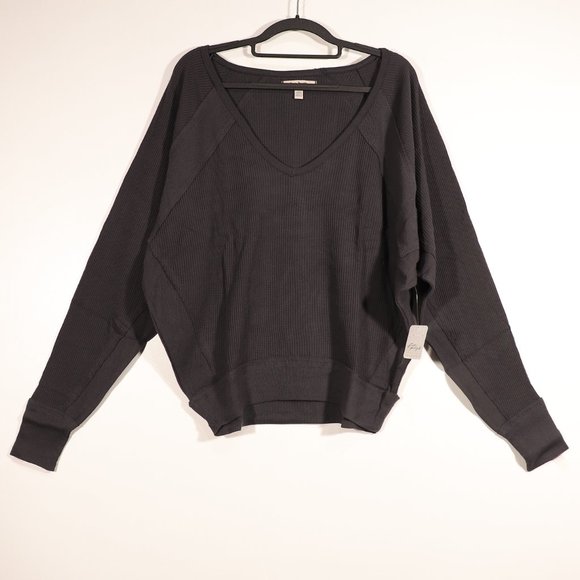 NWT Free People X ASOS Santa Clara Thermal in Black - Picture 3 of 15